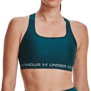 NWOT Under Armour Crossback Mid Impact Sports Bra Medium